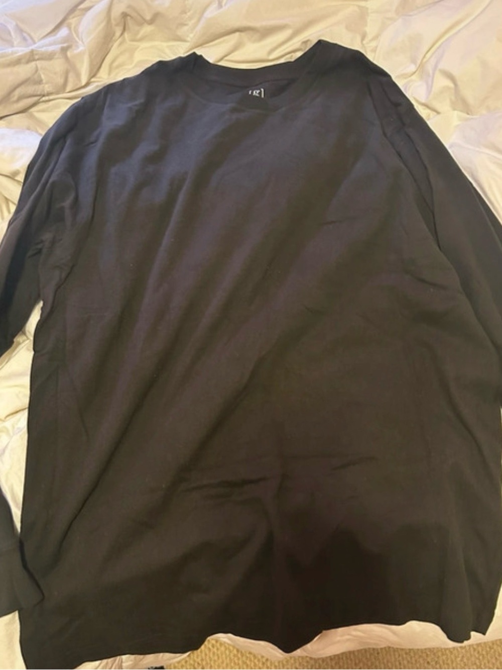 George Black Long Sleeve Crewneck Tee